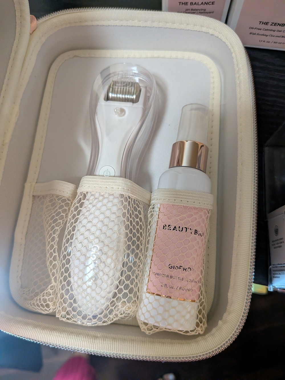 BeautyBio Micro-Needling Device & sanitizer & Also Extra Attachment